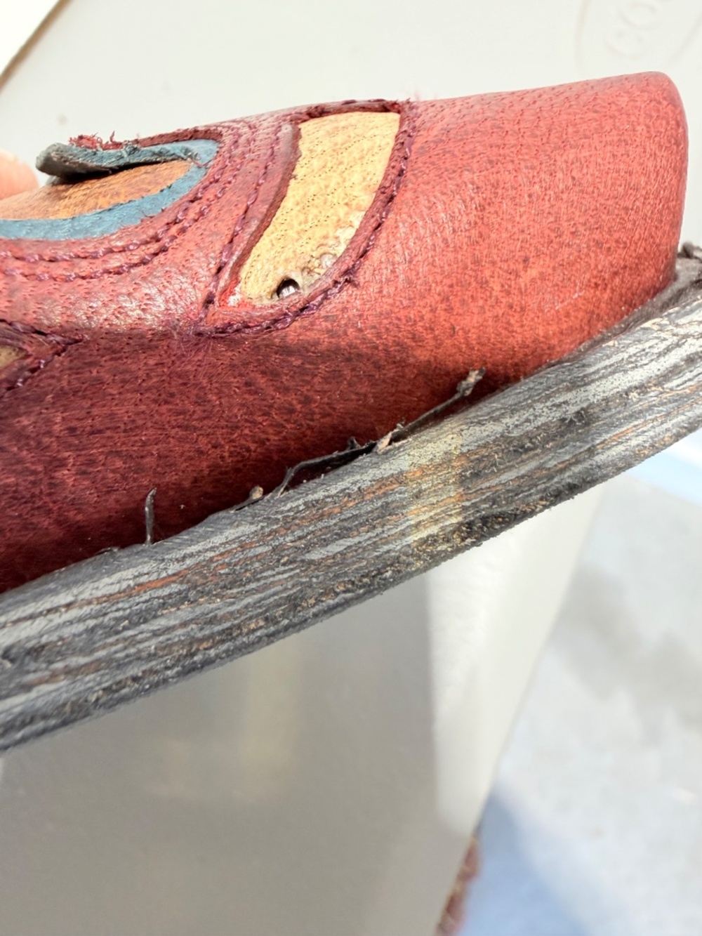 Old Gringo EAGLE FLIGHT Short Cowboy Boots Blue Red Womens 7.5 Snip Toe Ankle - Picture 12 of 13